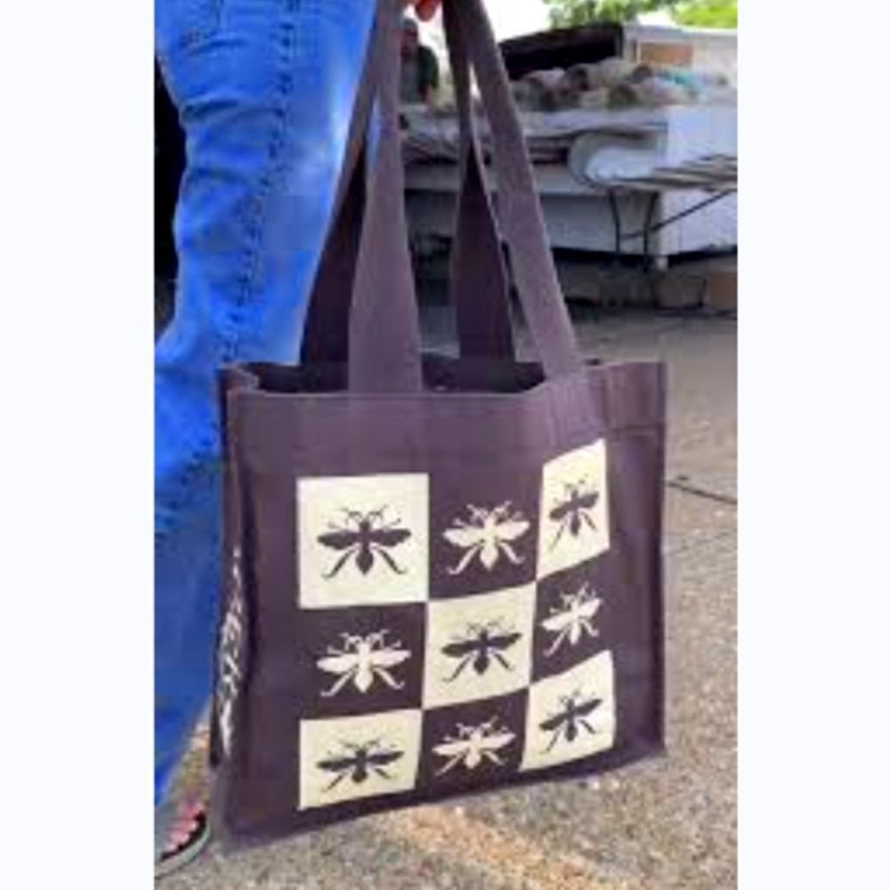 Paper Source Reusable Tote Bag Bees